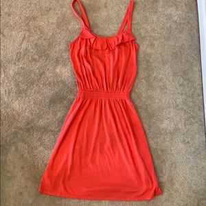 Express coral knit dress